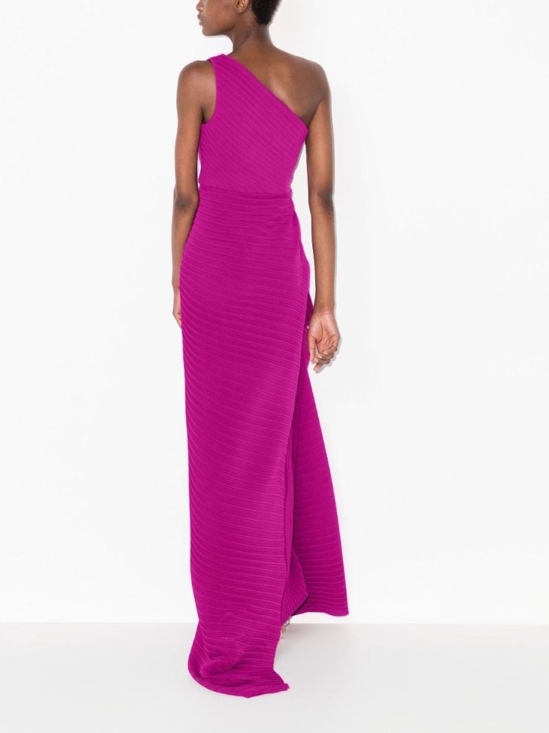 Dyas One Shoulder Pleated Maxi Dress