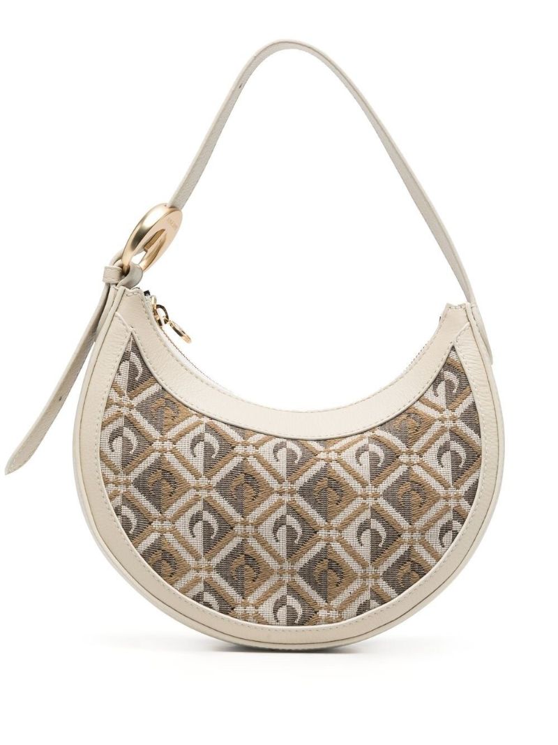 Neutral Moon Diamant Jacquard Shoulder Bag