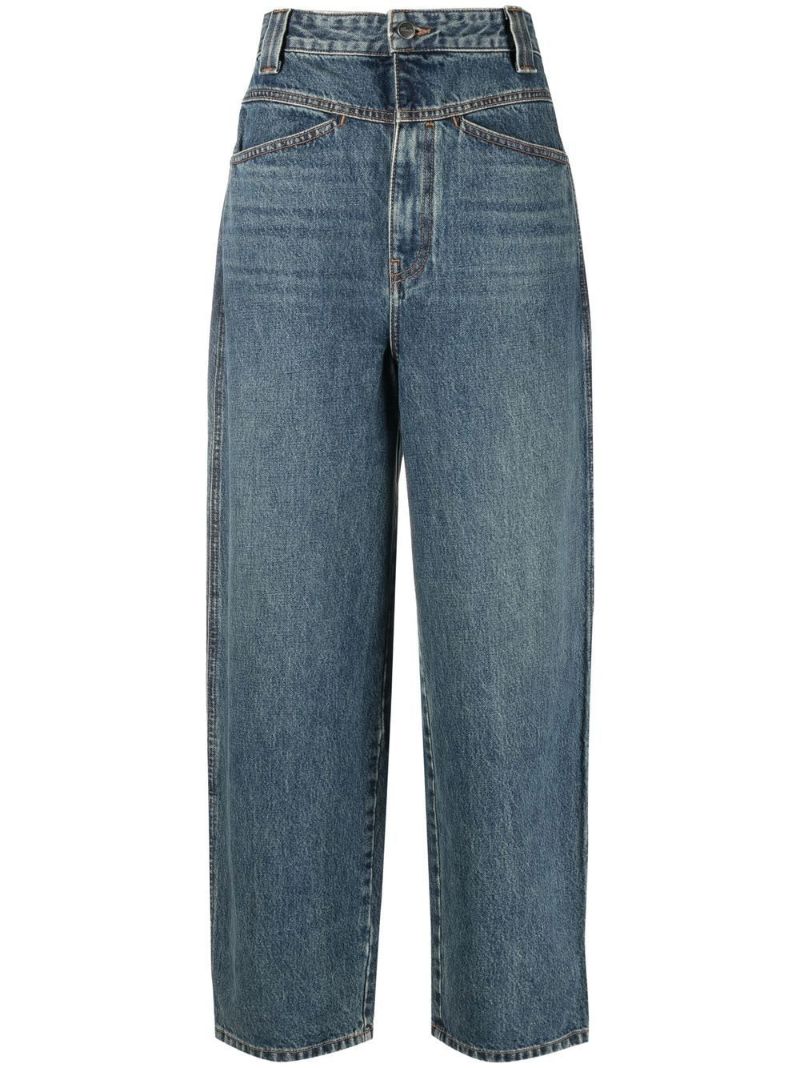 Blue Preen Wide-leg Jeans