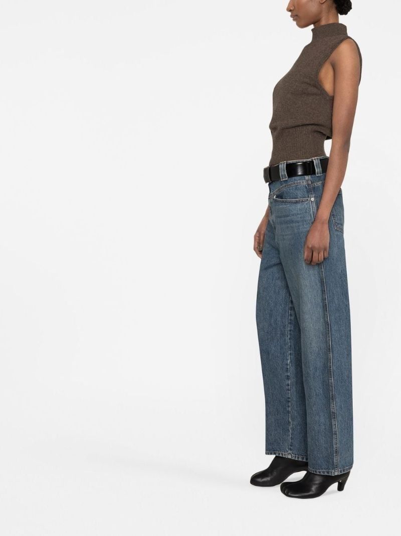 Blue Preen Wide-leg Jeans