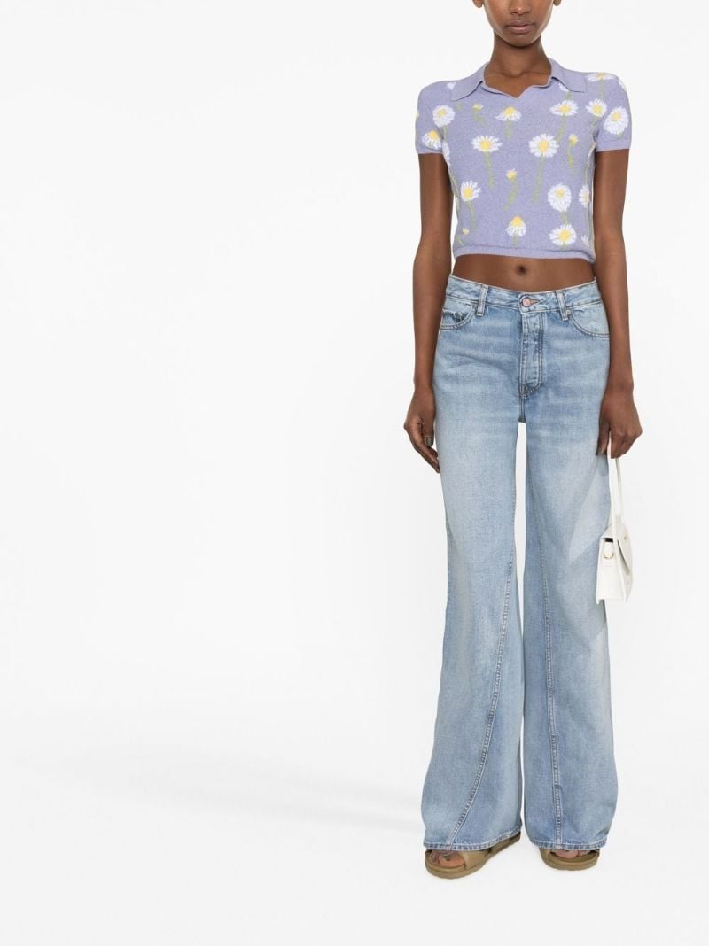 Blue Jozey Wide-leg Jeans
