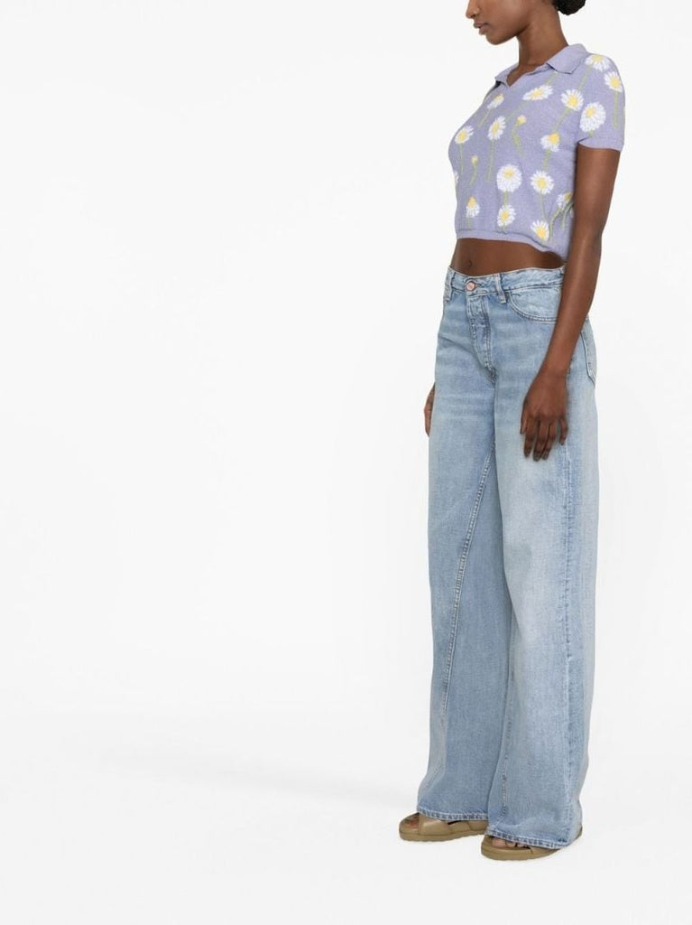 Blue Jozey Wide-leg Jeans