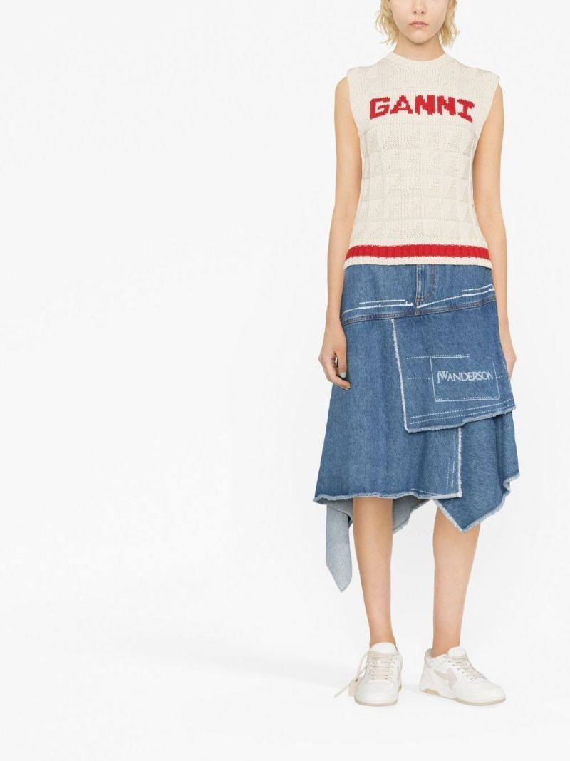 Neutral Rope Knit Vest