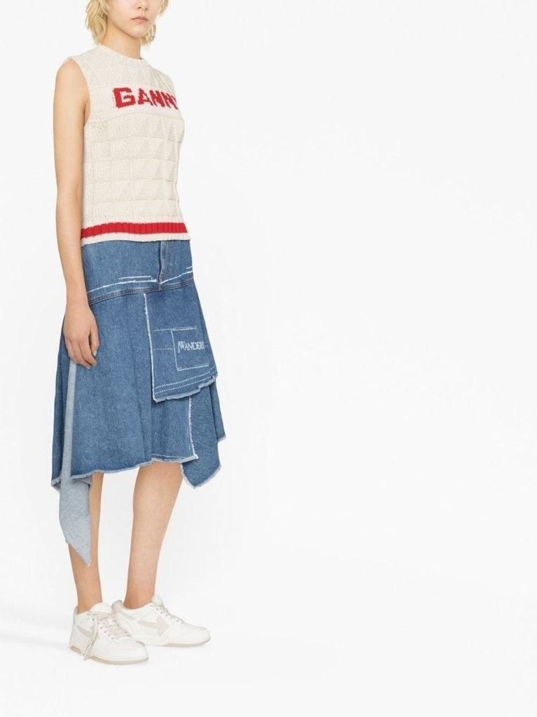 Neutral Rope Knit Vest