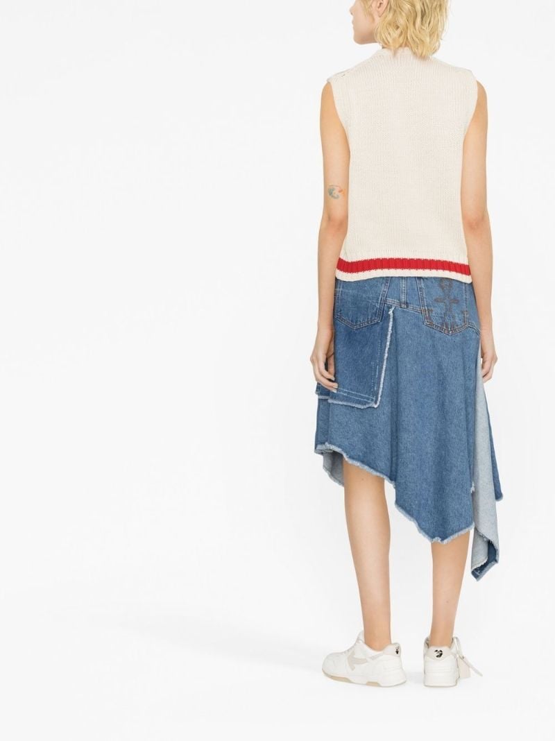 Neutral Rope Knit Vest