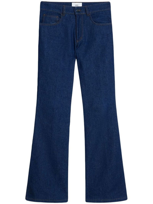 Blue Mid-rise Bootcut Jeans