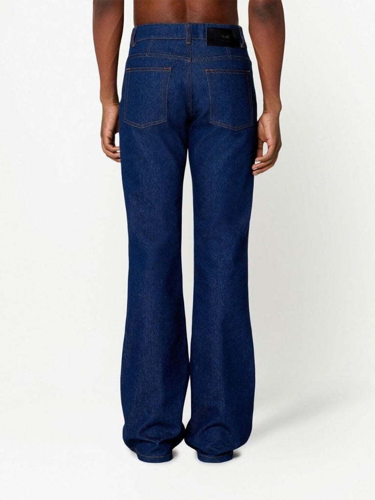 Blue Mid-rise Bootcut Jeans