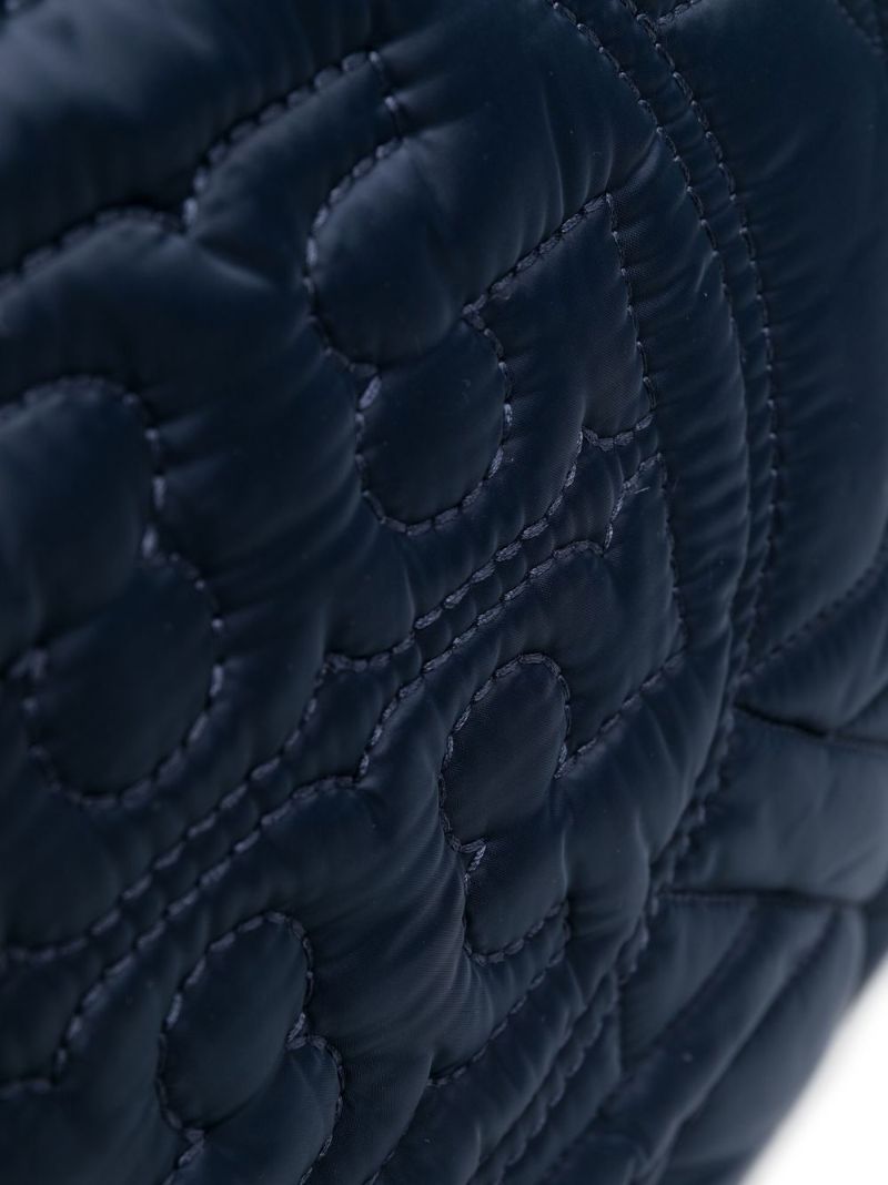 Blue Ella Logo Quilted Tote Bag