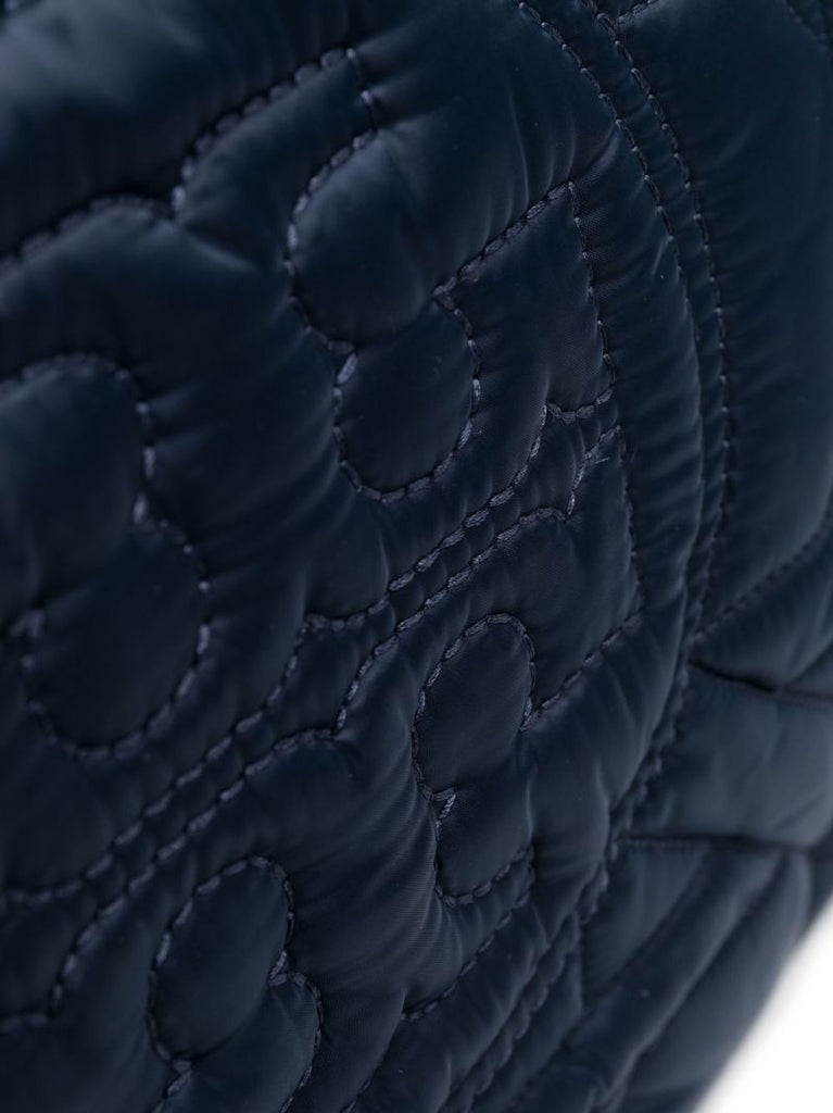 Blue Ella Logo Quilted Tote Bag