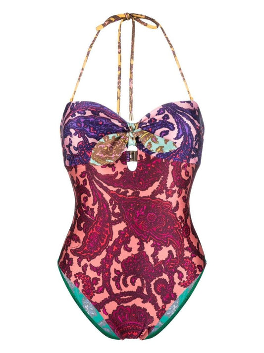 Multicolour Tiggy Paisley Print Swimsuit