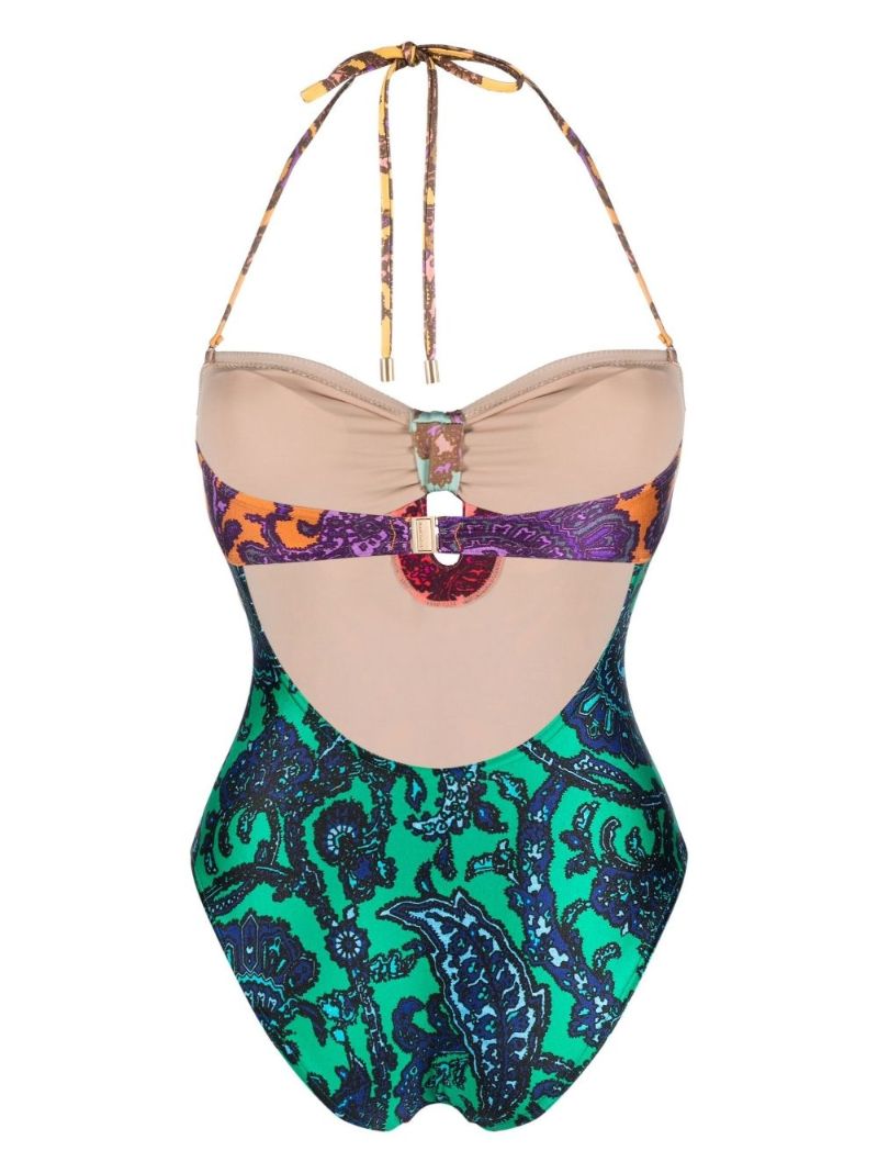 Multicolour Tiggy Paisley Print Swimsuit