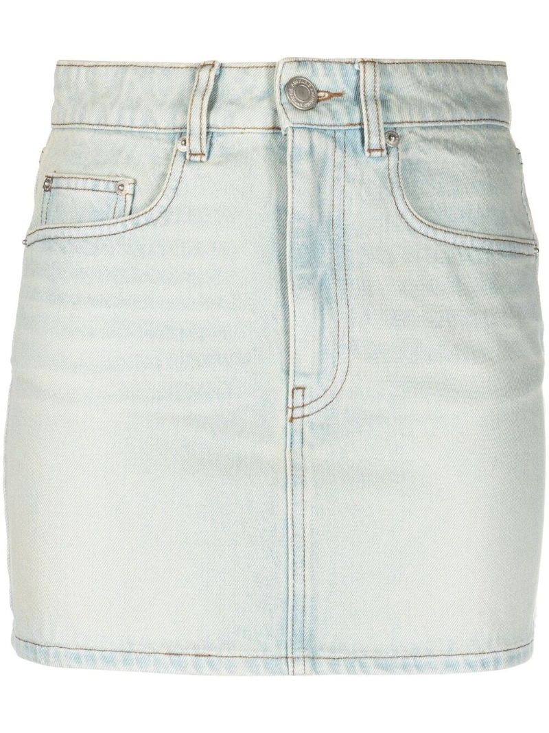 Blue Denim Mini Skirt