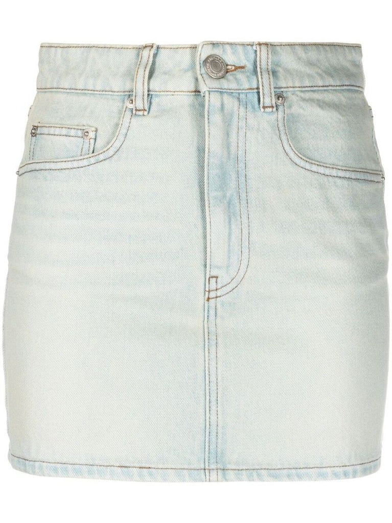 Blue Denim Mini Skirt