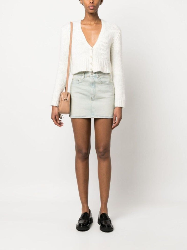 Blue Denim Mini Skirt