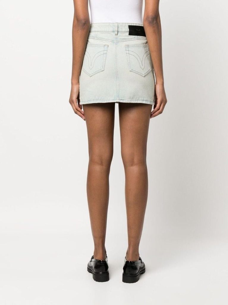 Blue Denim Mini Skirt