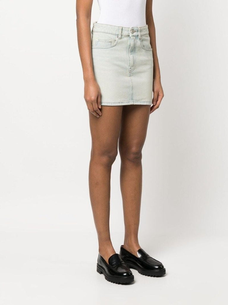 Blue Denim Mini Skirt
