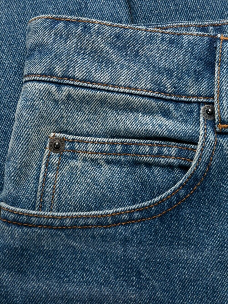 Blue High-rise Bootcut Jeans