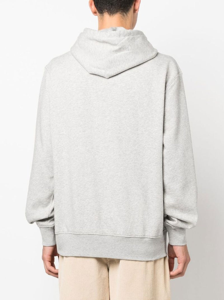 Grey Polo Bear Print Hoodie