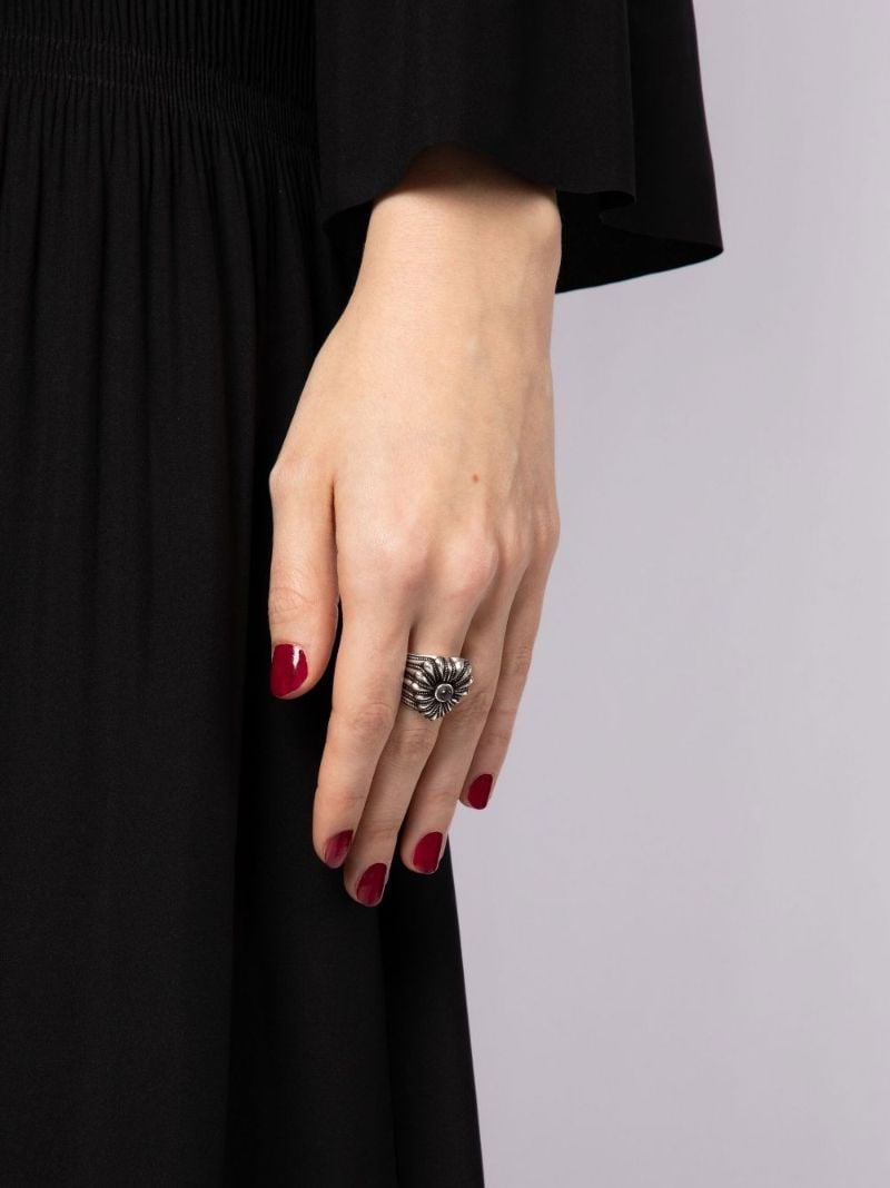 Sterling Silver Interlocking Heart Ring