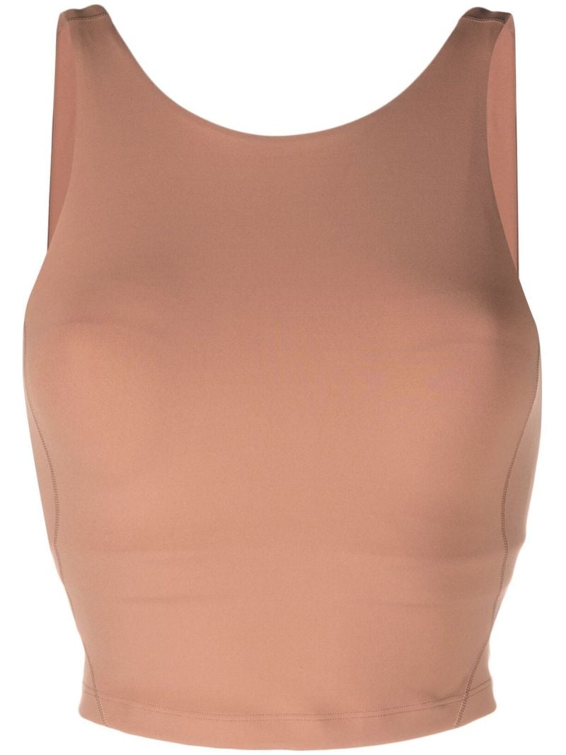 Brown Align Scoop Neck Yoga Sports Bra