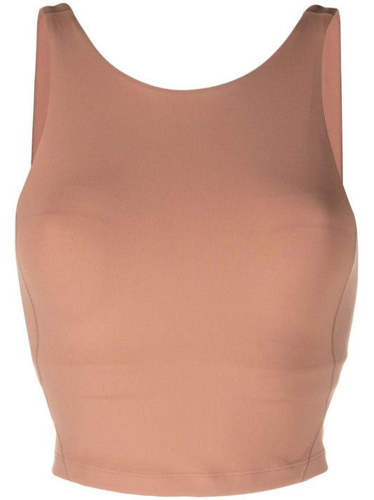 Brown Align Scoop Neck Yoga Sports Bra