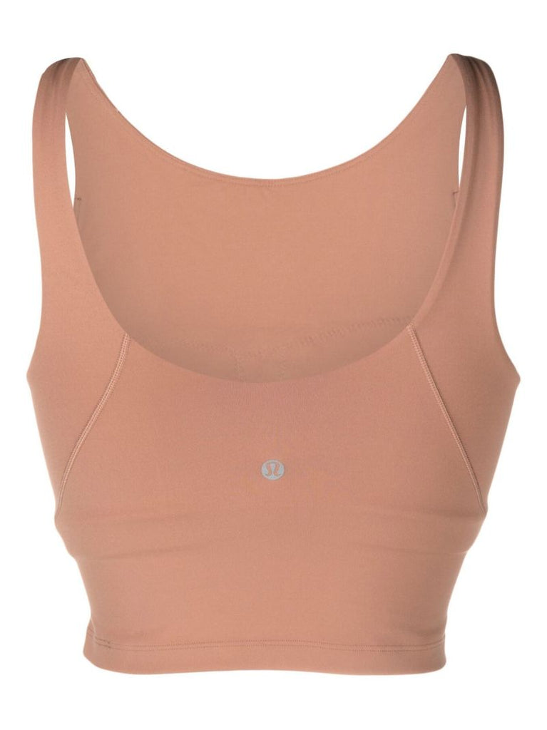 Brown Align Scoop Neck Yoga Sports Bra