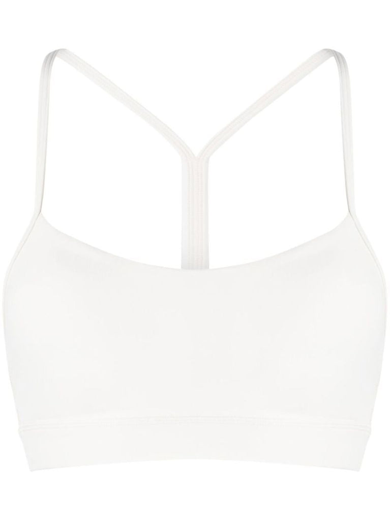 White Flow Y Yoga Sports Bra