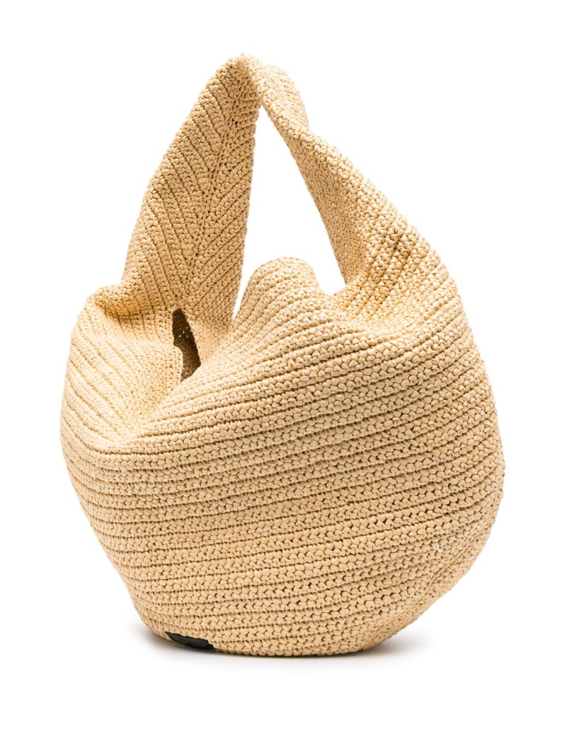 Neutral Raffia Tote Bag
