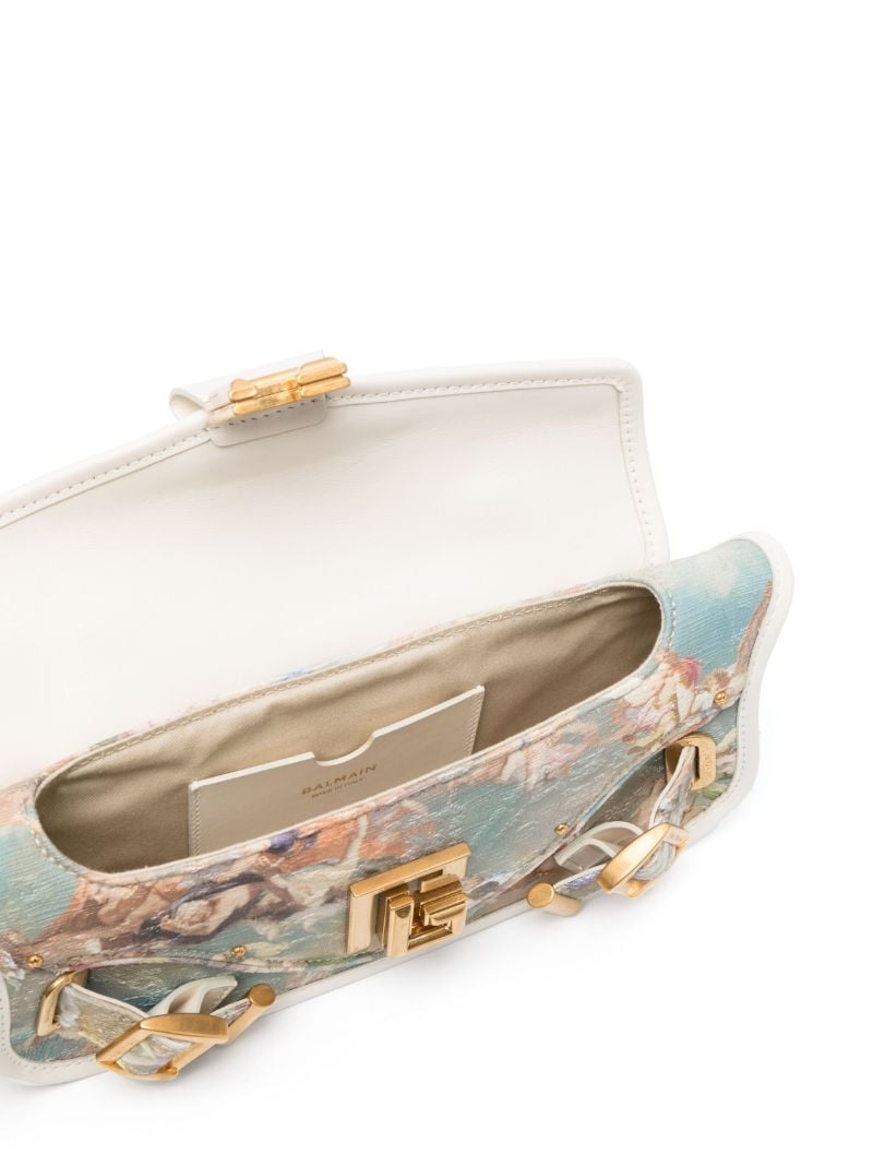 Blue Blaze Sky Print Top Handle Bag