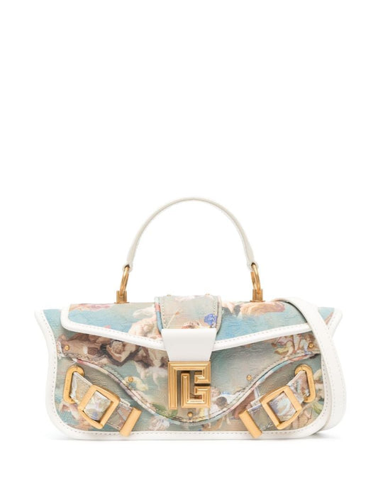 Blue Blaze Sky Print Top Handle Bag