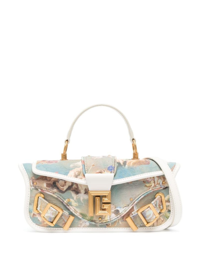 Blue Blaze Sky Print Top Handle Bag