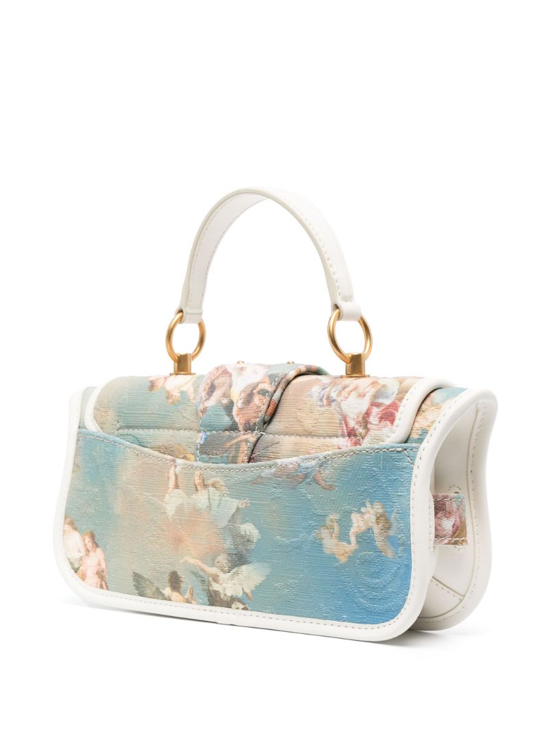 Blue Blaze Sky Print Top Handle Bag