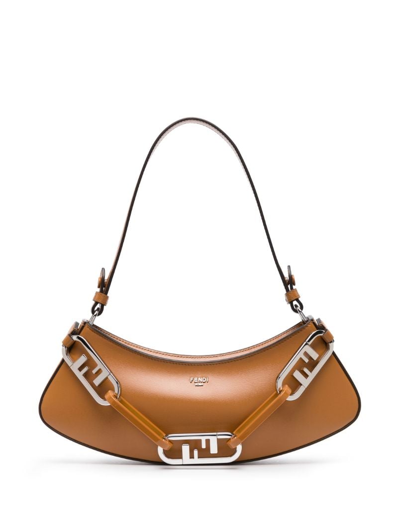 Brown O'lock Swing Leather Shoulder Bag