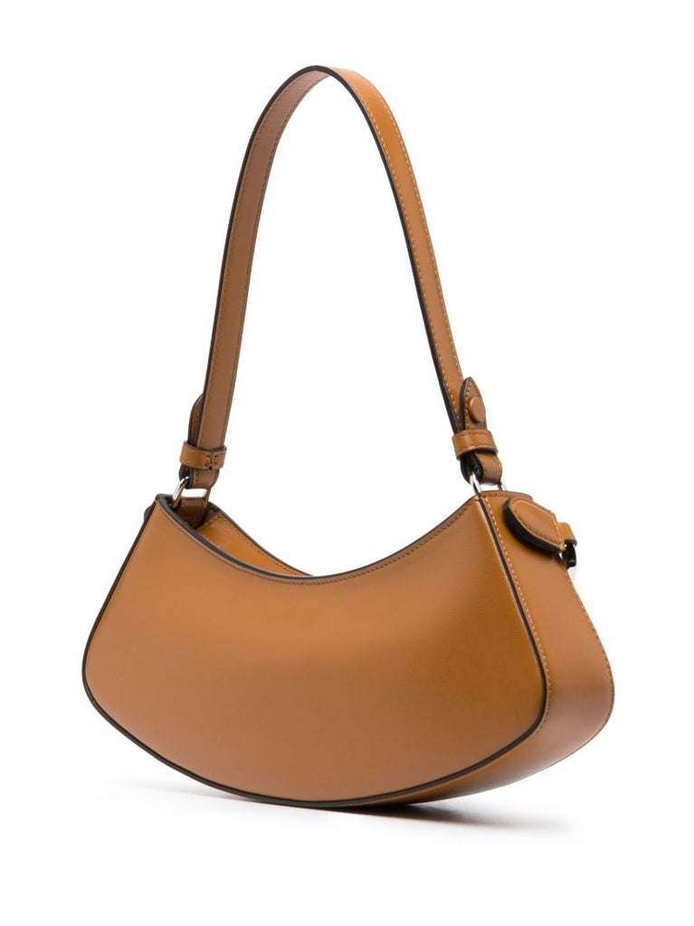Brown O'lock Swing Leather Shoulder Bag