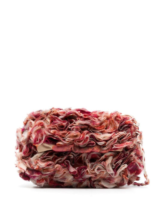 Pink Ruffle Shoulder Bag