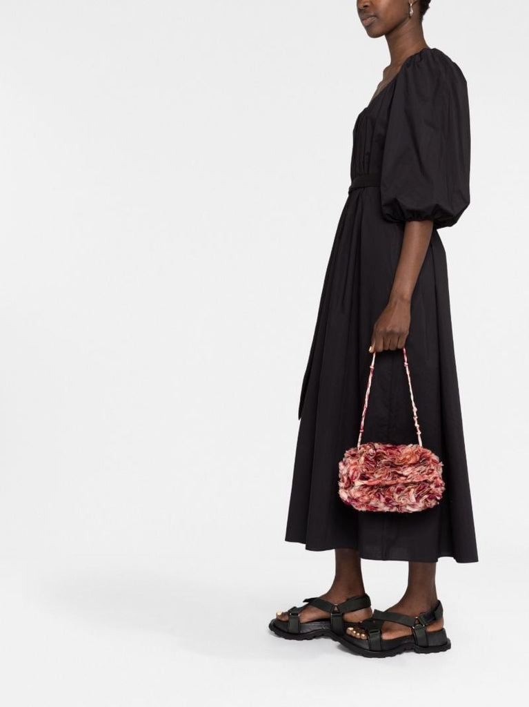 Pink Ruffle Shoulder Bag