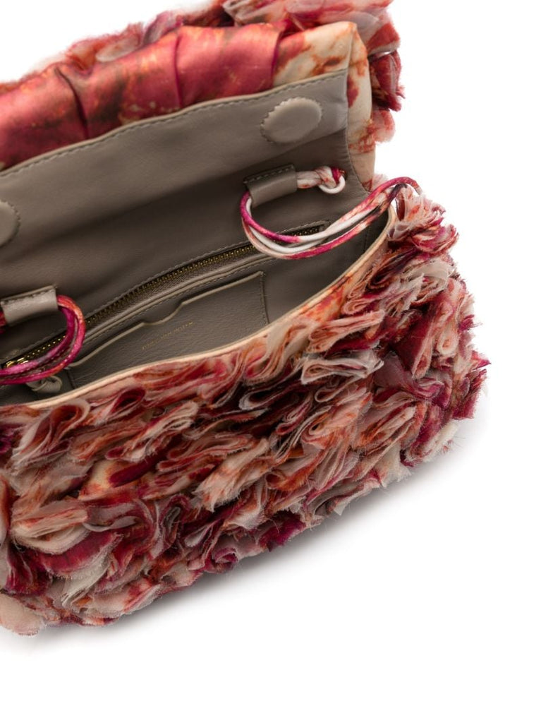 Pink Ruffle Shoulder Bag