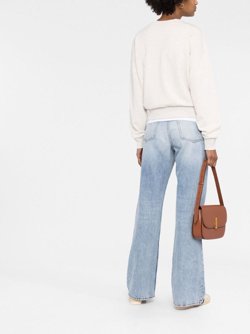 Neutral Triomphe Print Cotton Sweatshirt