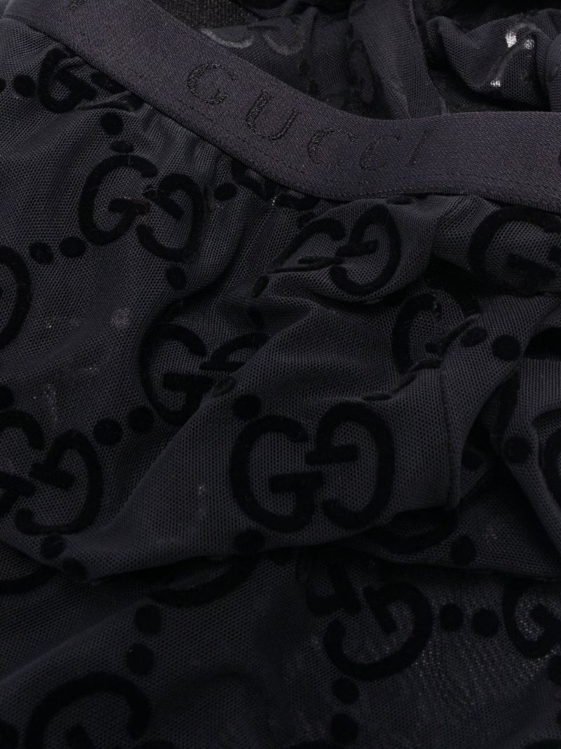 Black Gg Print Tights