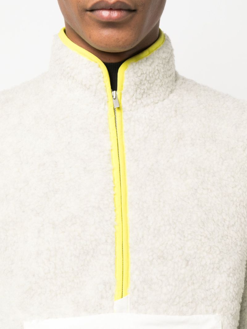 White Wool Fleece Jacket