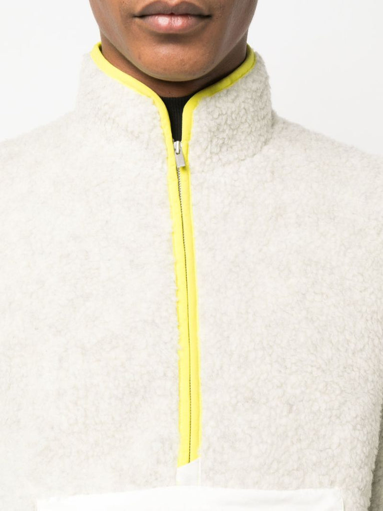 White Wool Fleece Jacket