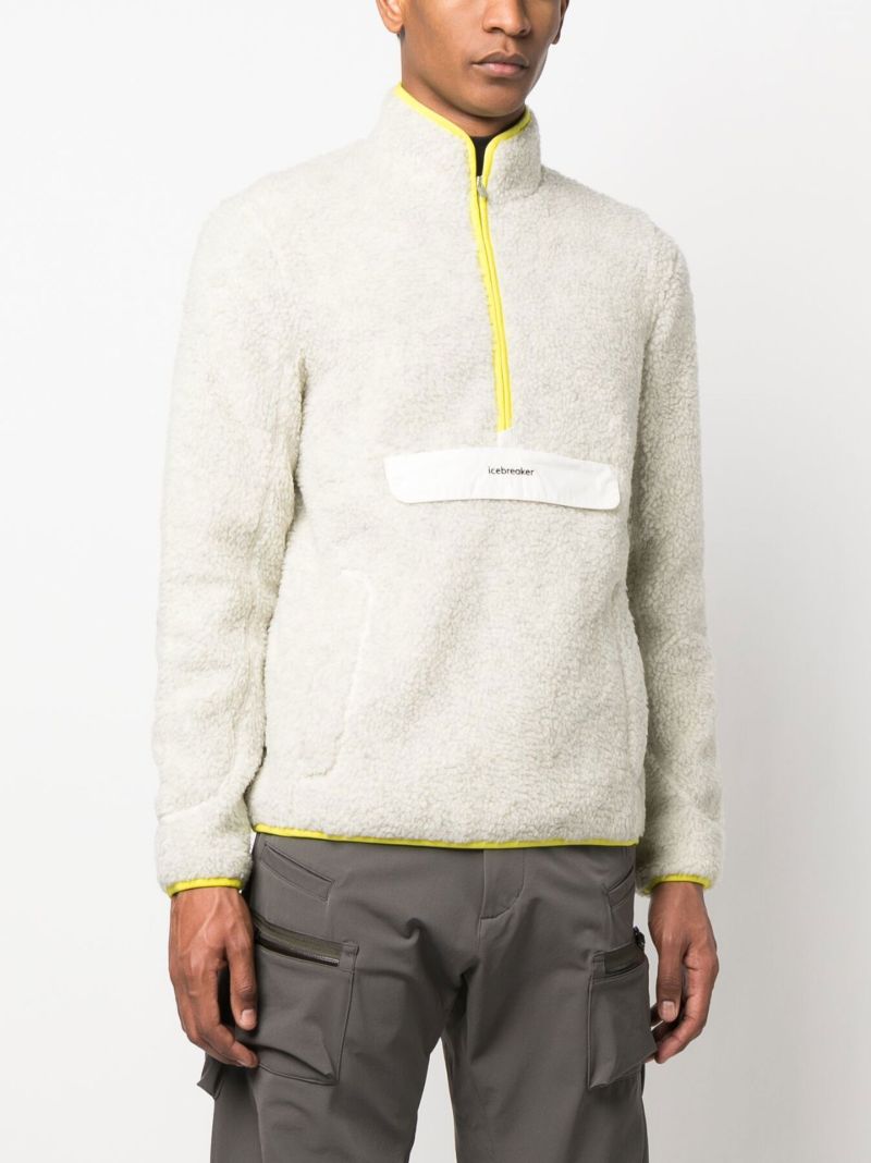 White Wool Fleece Jacket