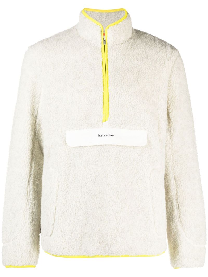 White Wool Fleece Jacket