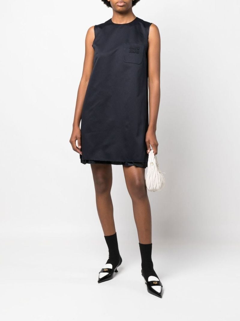 Blue Chino Mini Shift Dress