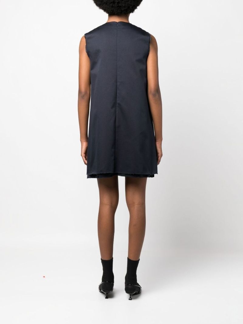 Blue Chino Mini Shift Dress