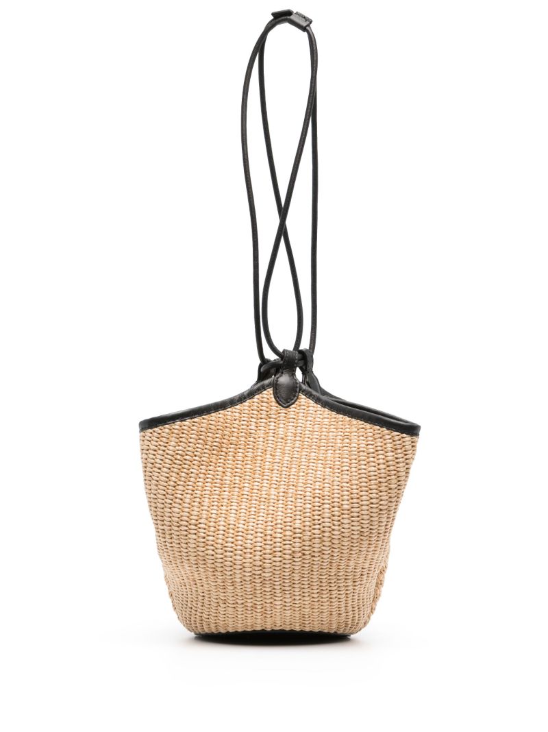 Neutral Lotus Raffia Tote Bag