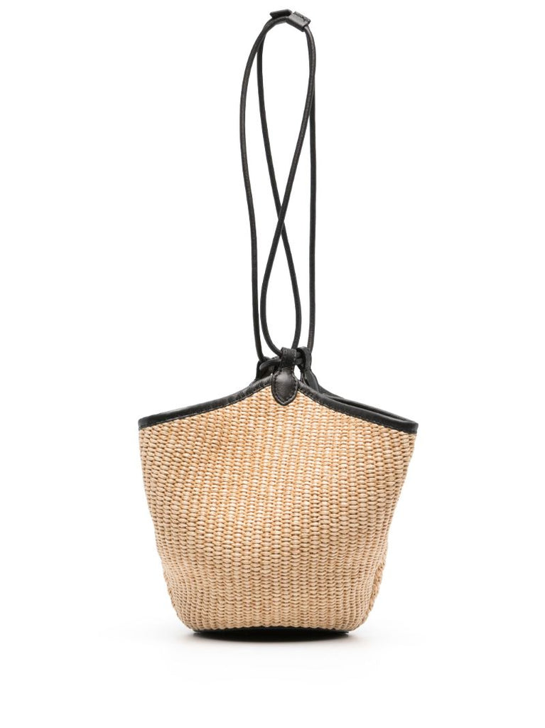 Neutral Lotus Raffia Tote Bag