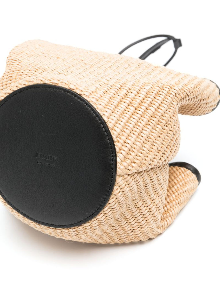 Neutral Lotus Raffia Tote Bag