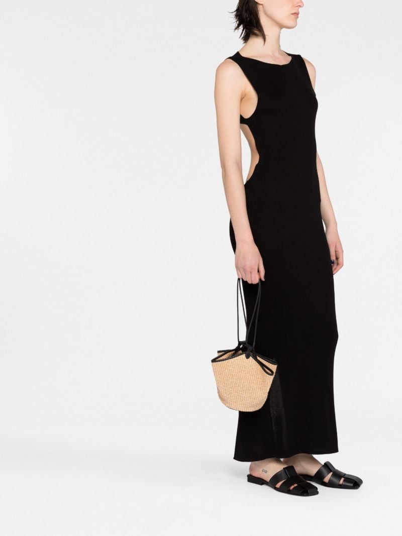 Neutral Lotus Raffia Tote Bag