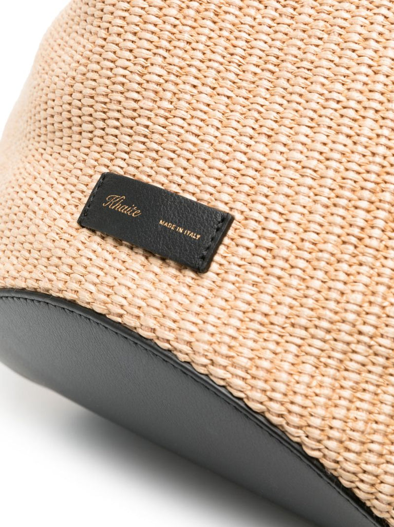 The Medium Lotus Raffia Tote Bag